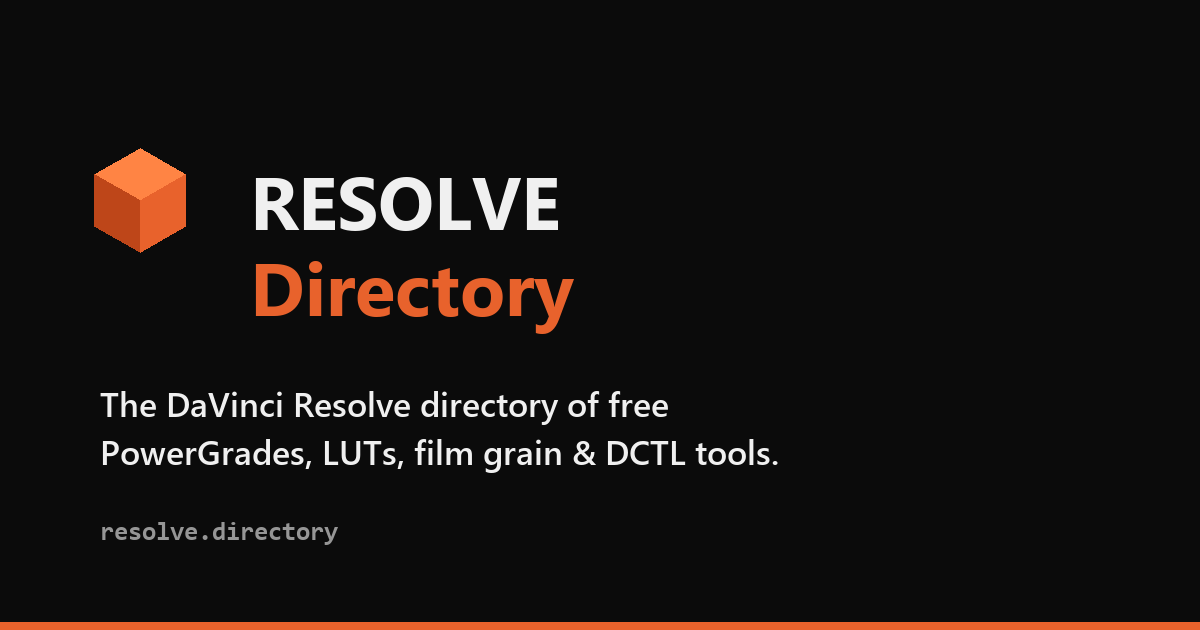 resolve.directory screenshot